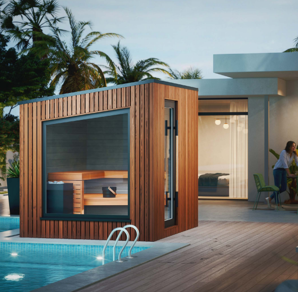 2-4 peoples Outdoor-Indoor saunas