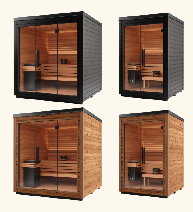 2-4 peoples Outdoor-Indoor saunas