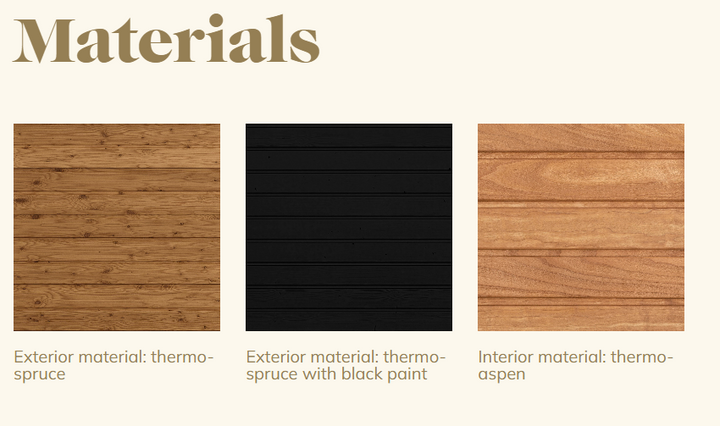 2-4 peoples Outdoor-Indoor saunas